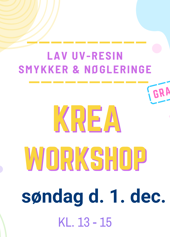 Krea Workshop (UV resin smykker & nøgleringe) - Klik for at tilmelde dig